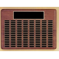 Roster Series Walnut Plaque w/ 12 Individual Black Brass Plates (9"x12")